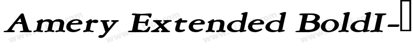 Amery Extended BoldI字体转换 Amery Extended BoldI字体转换